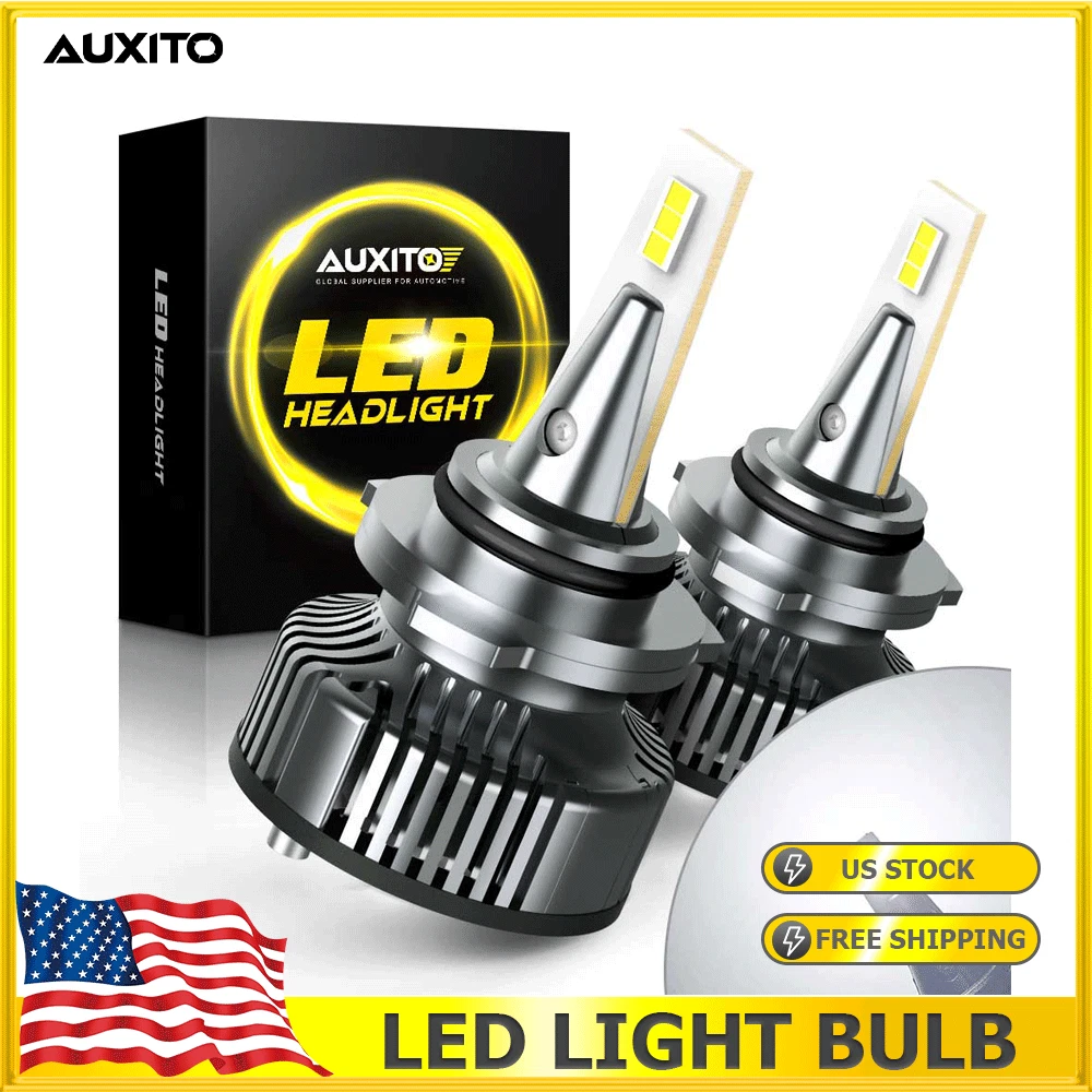 AUXITO 9006 HB4 LED 24000LM Headlight Kit High/Low Beam Bulbs 6500K Super Bright
