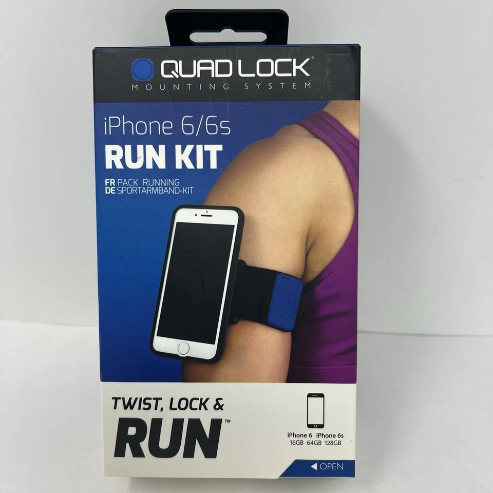 Brazalete deportivo con bloqueo cuádruple iPhone 6/6s Twist Lock & Run Kit Sistema de montaje Foto 2 de 4