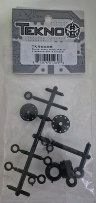 Tekno RC Stoßdämpferwellenführung, Kolben & Buchsensatz (2 Stoßdämpfer) TKR6008 6008