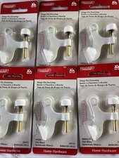 Hinge Pin Door Stopper 6 Pack, Adjustable Heavy Duty Door Stop White Brainerd