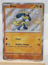 Riolu 173/091 Shiny Rare Paldean Fates Pokemon Holo Near Mint on eBay