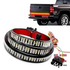 Pack-1 Tailgate Light Bar, Triple Row 60" High Brightness Turn Signal Brake