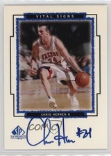 1999 SP Top Prospects Vital Signs Chris Herren #CH Rookie Auto RC 3y4