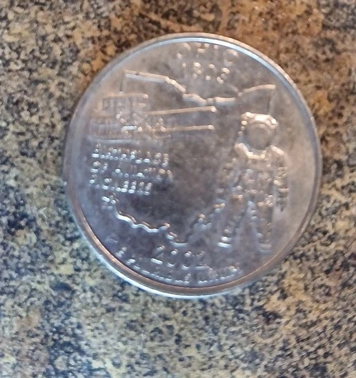 Quarter Ohio Birthplace Of Aviation Not Graded D Mint Mark 2002 - Image 2 of 4