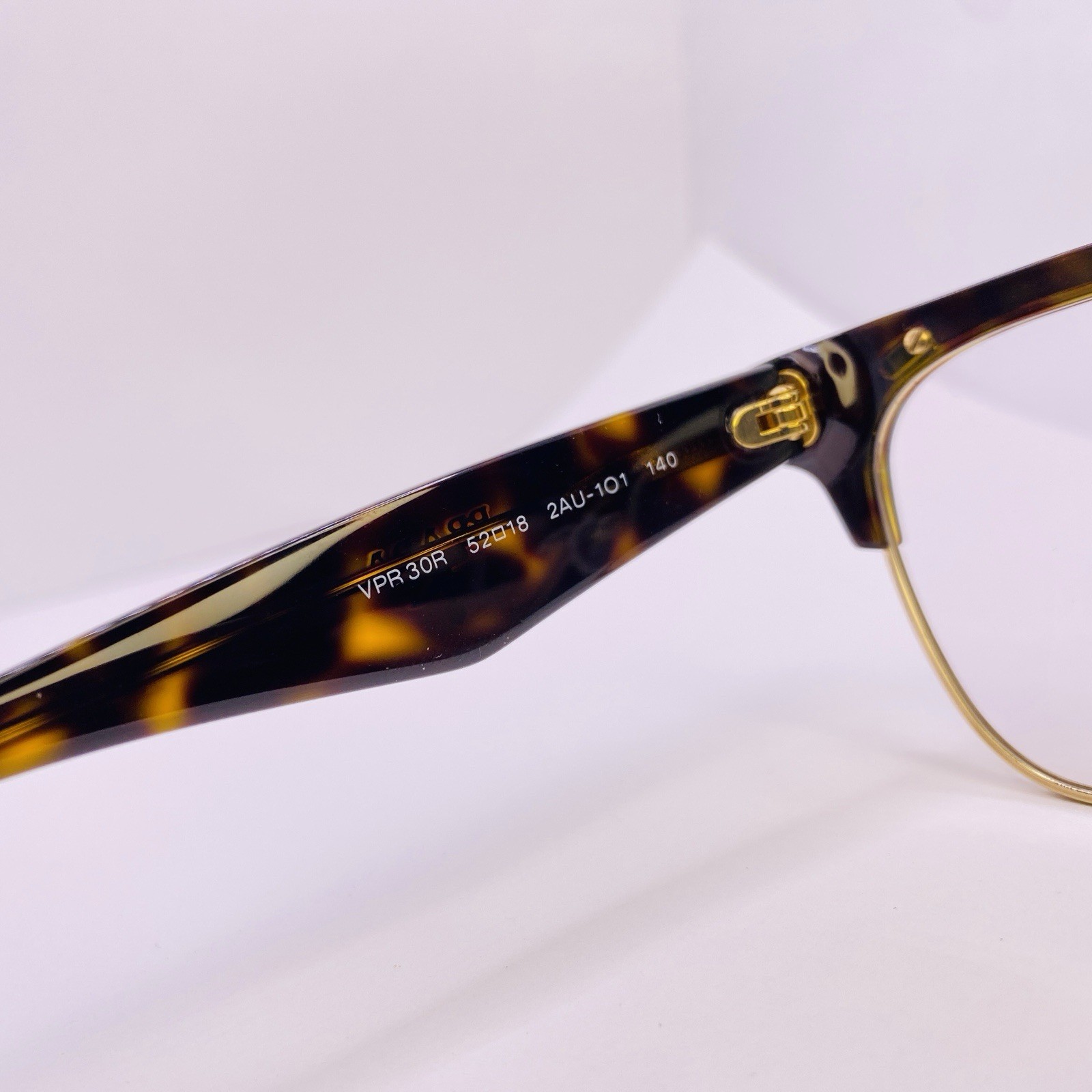 Prada Milano Eyeglasses Frames VPR 30R 2AU-1O1 52 [] 18 140 Havana Tortoise Gold thumbnail 4