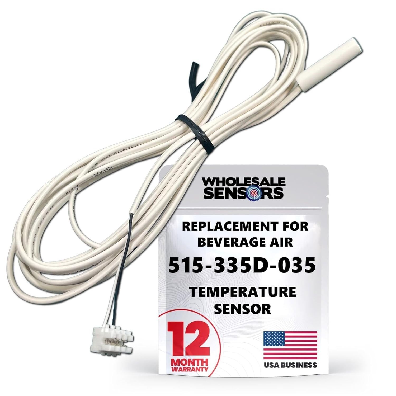 Wholesale Sensors Replacement Beverage Air 515-335D-035 (3.5M) 12 Month Warranty