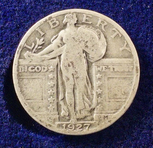 Beautiful 1927-P U.S. Standing Liberty Quarter KM 145