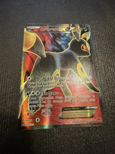 Pokémon TCG Umbreon EX Full Art Ultra Rare Card 119/124 XY Fates Collide
