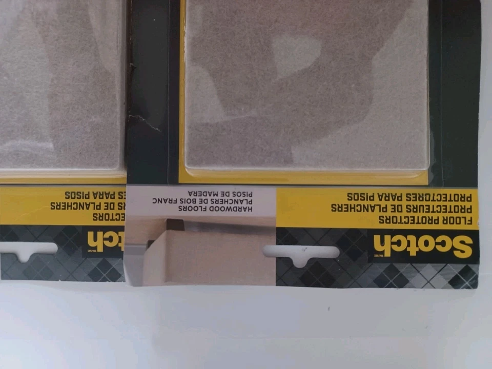 2-Scotch Felt Pads Beige Furniture Floor Protectors 2 Pack 4x6 Inch - Image 2 of 4