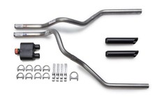 Performance Flowmaster Super 10 Mandrel-bent Dual Truck Exhaust Kit Black Tips Performance Flowmaster Super 10 Mandrel-bent Dual Truck Exhaust Kit Black Tips