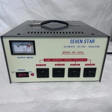 Seven Star AR-2000 2000VA Voltage Converter Stabilizer 110 220 Volt Transformer