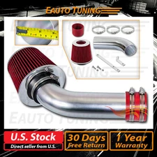 Short Ram Air Intake Kit + RED Filter for 03-04 Saturn Ion 2.2L L4 DOHC