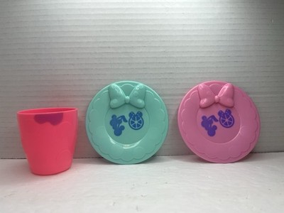 Minnie's Happy Helpers Magic Sink Pretend Play Replacement Cup Plates Pieces