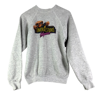 Universal Studios Hollywood Vintage ET Sweatshirt Gray Soft Sz XL  18-20