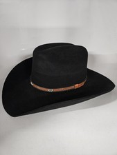 Cody James 3X Black Wool Blend Felt Brown Banded Hat Men  s Size 7 3/8