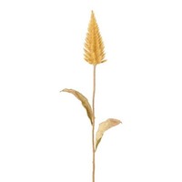 artplants Dekozweig Hasenschwanzgras Glinor, Honig, 55Cm