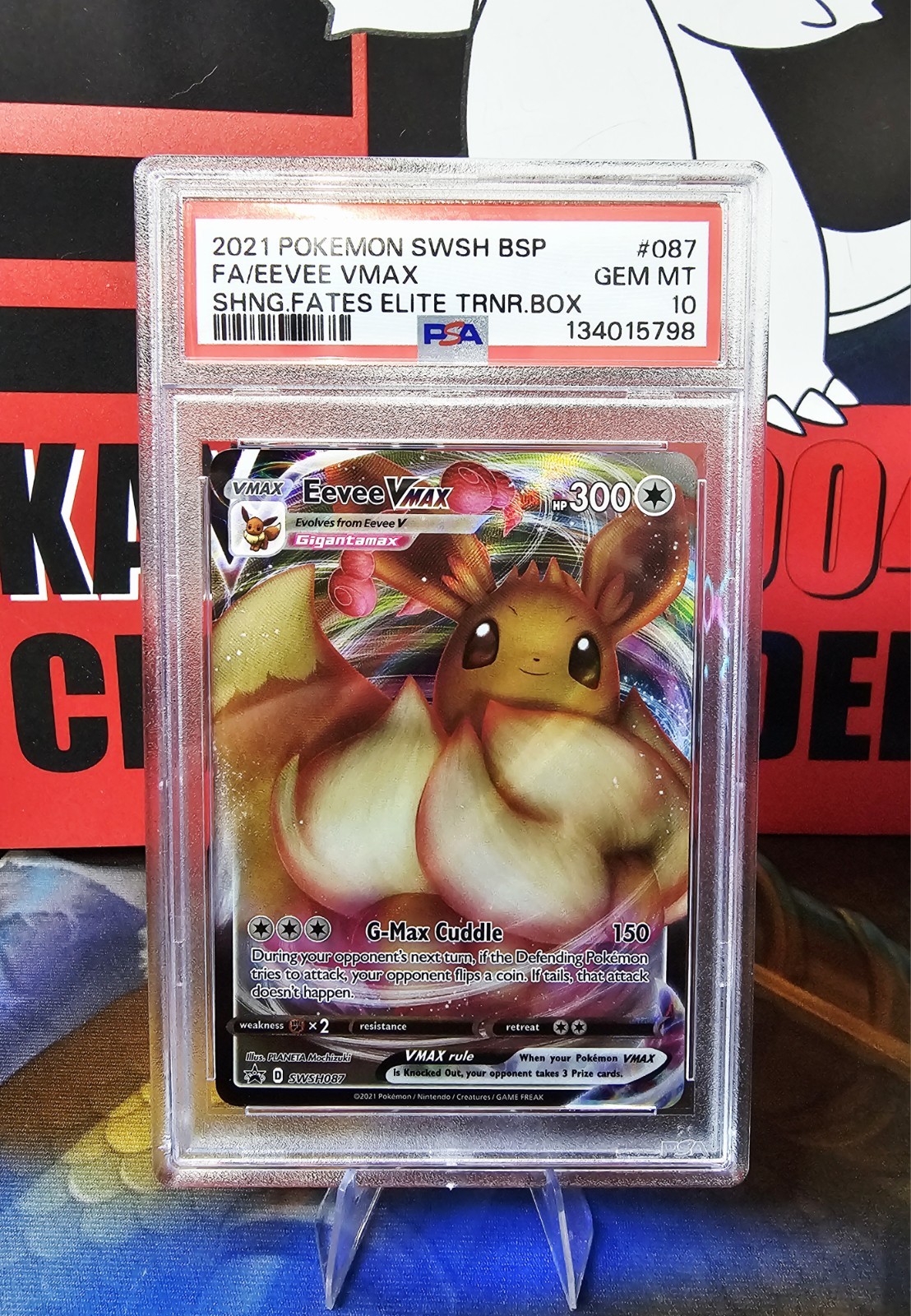 Eevee VMAX 2021 Sword & Shield: Black Star Promo #SWSH087 Shining