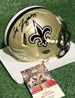 Chase Young New Orleans Saints Signed Mini Helmet COA NFL Football