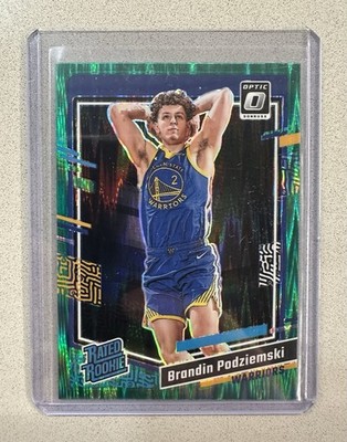 2023-24 Panini Donruss Optic Rated Rookie Brandin Podziemski Green Flash Prizm