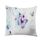 Throw Pillow Cover Butterflies Spring Summer Floral Lilac Abstract Flowers