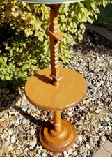 Arts & Crafts Francis Elkins Tell City Ratchet Floor Lamp Round Table * No Shade