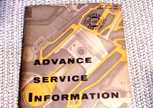Chevrolet Super Service advance service information on 1958 Chevy part 1 &2 - Picture 3 of 8
