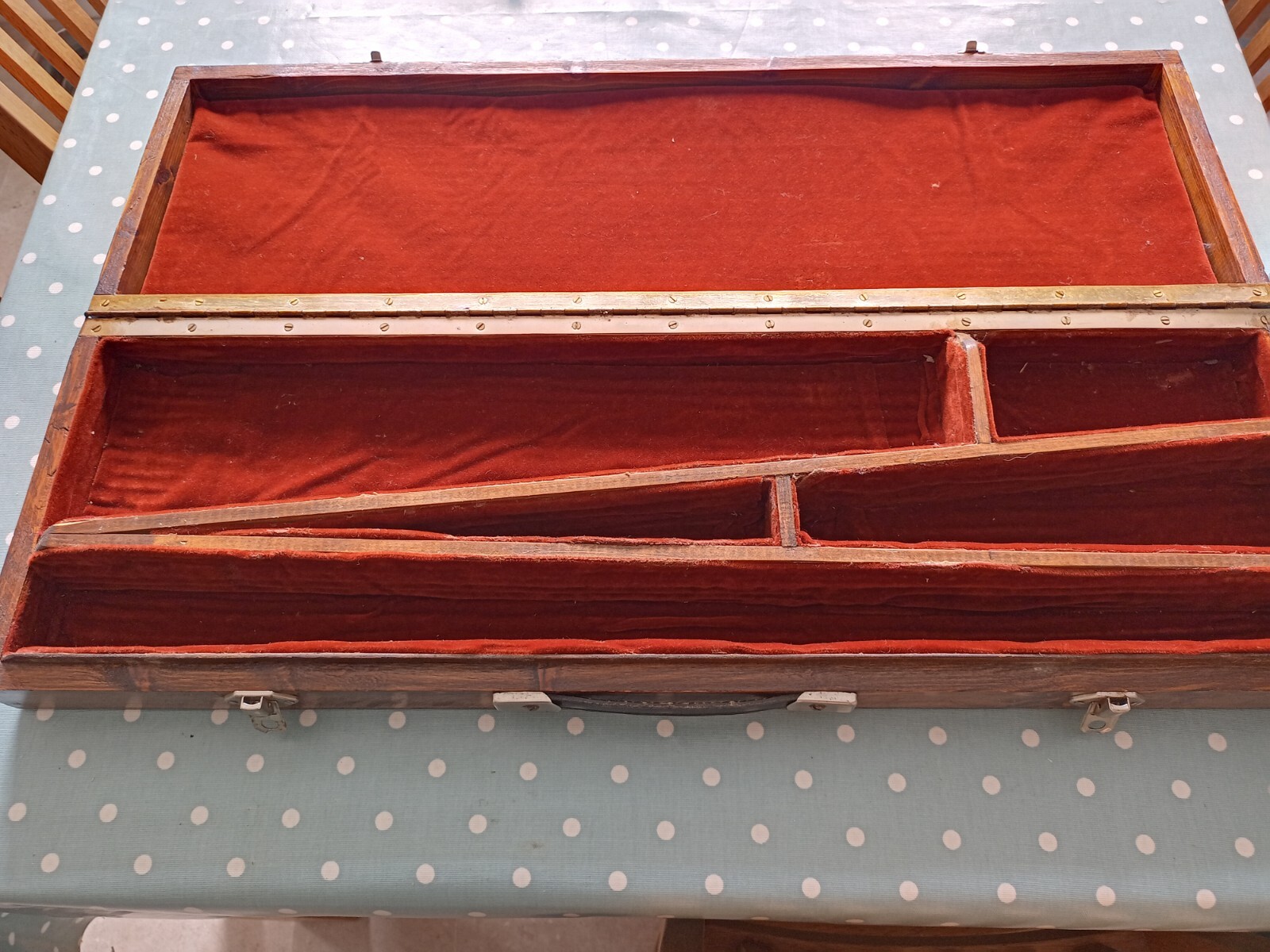 VINTAGE WOODEN GUN CASE eBay