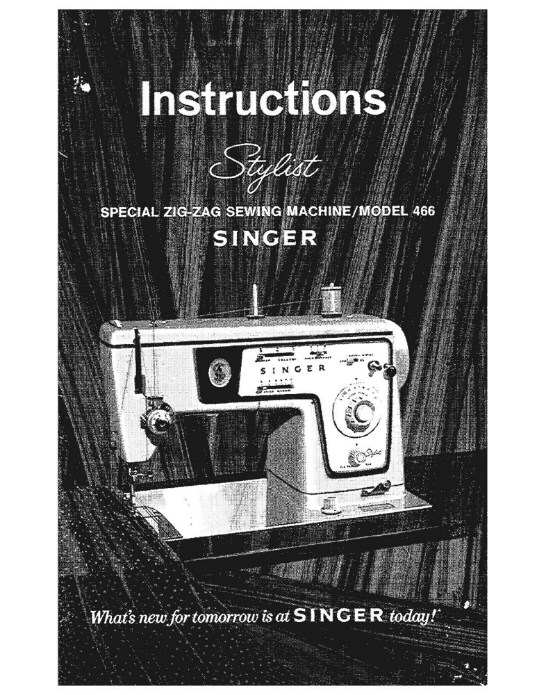 Singer 466 Sewing Machine/Embroidery/Serger Owners Manual Reprint | eBay