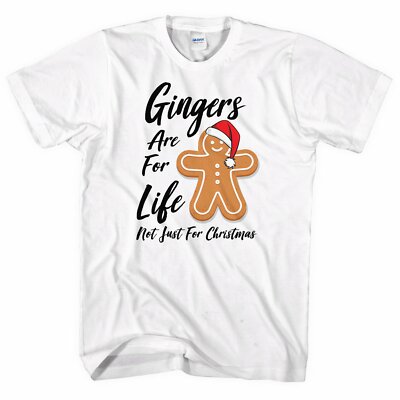 Gingers Are For Life Not Just For Christmas Tshirt lustig Männer Frauen Xmas roter Kopf