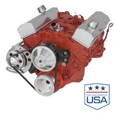 Small Block Chevy V-Belt Kit Alternator Only Long Water Pump LWP SBC 283 305 350