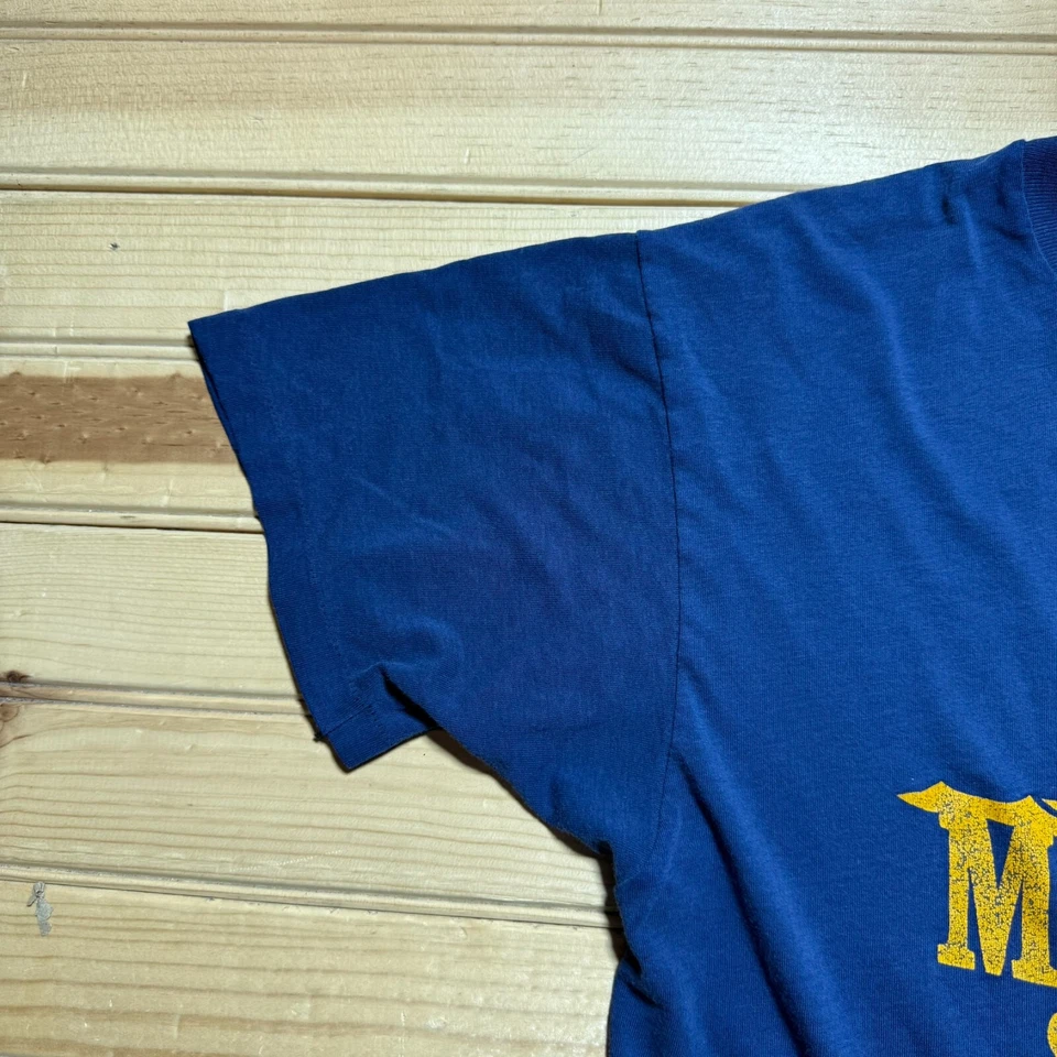 Vintage 80s Masters Swim Team Swimming Graphic Paper Thin Single Stitch - Medium - Image 3 of 4