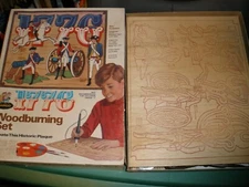 Vintage Never Used 1776 Woodburning Set by Rapco in Damaged Box