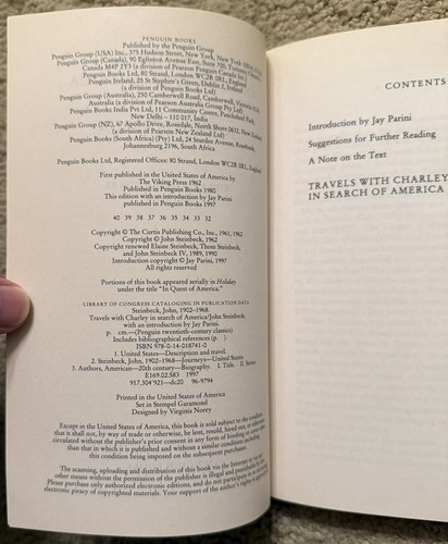 Travels with Charley in Search of America by John Steinbeck 1997 Penguin TPB - Picture 5 of 9