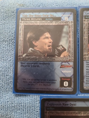 WWE RAW DEAL CCG Rare Foil Action Set Sale. - Picture 3 of 4