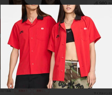 Nike SB Olympics 2024 Japan S/S Bowler Shirt University Red FZ4057-657 Size L