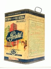 PIVA NAPOLI latta contenitore pubblicità pubblicitaria totem vernici colorificio
