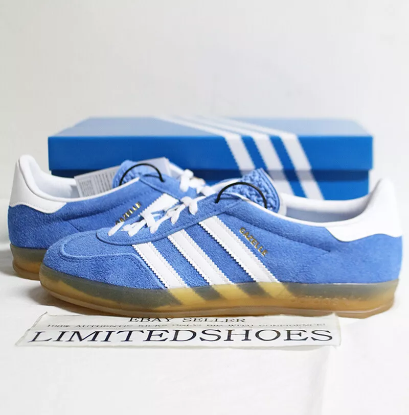 W Adidas Gazelle Indoor Blue Fusion Cloud White HQ8717 Women Sneakers