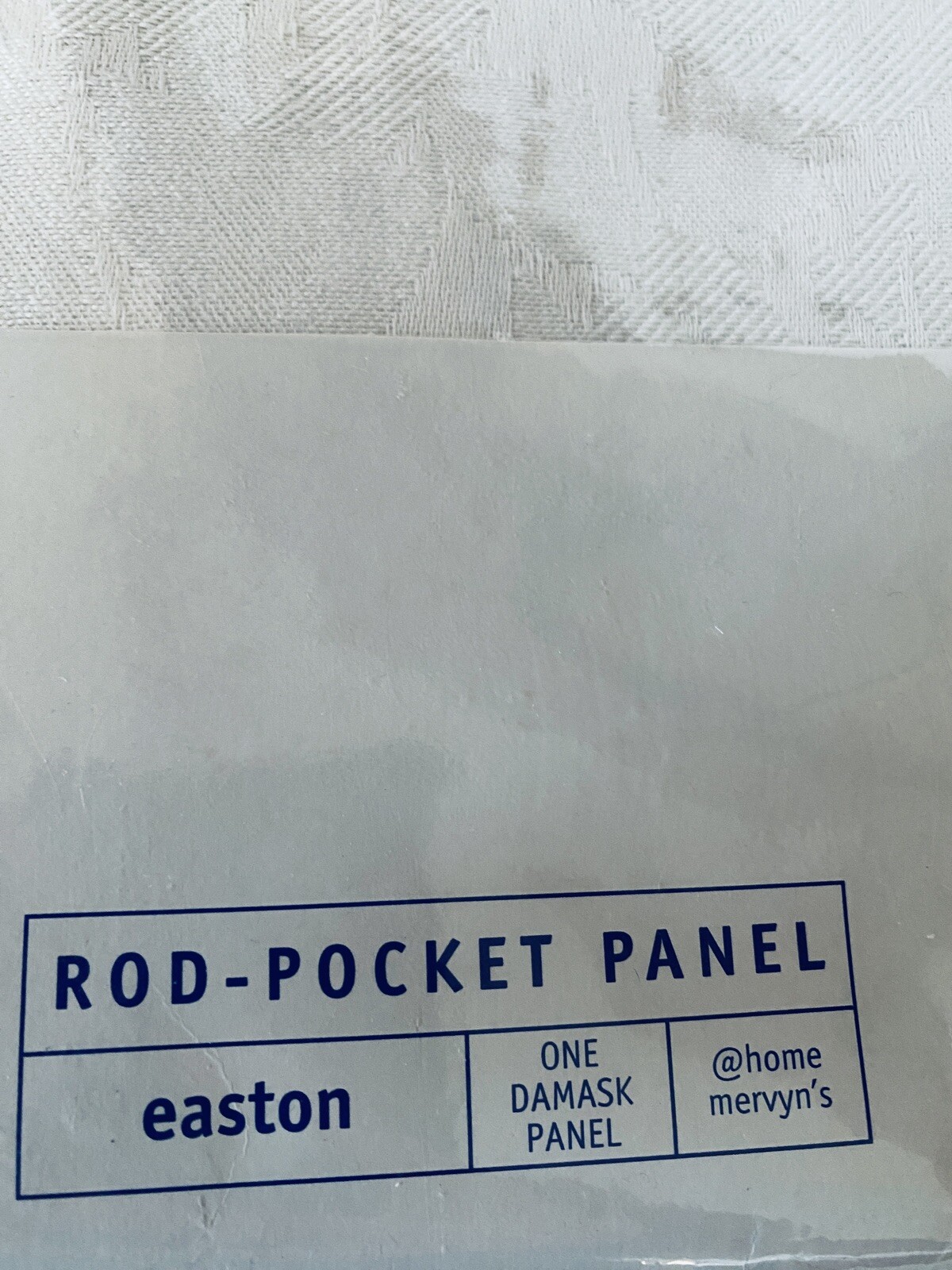 2 New Two Rod Pocket Curtain Panel Off White Floral 84"L x 42"W  Home Mervyn's thumbnail 8