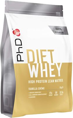 PhD Nutrition Diet Whey Protein Powder, 1 kg, Vanilla Cream