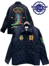 SAMURAI JEANS OSK25TH Osaka Jacket Sukajan Vietjan Denim Quilted Jacket Made in