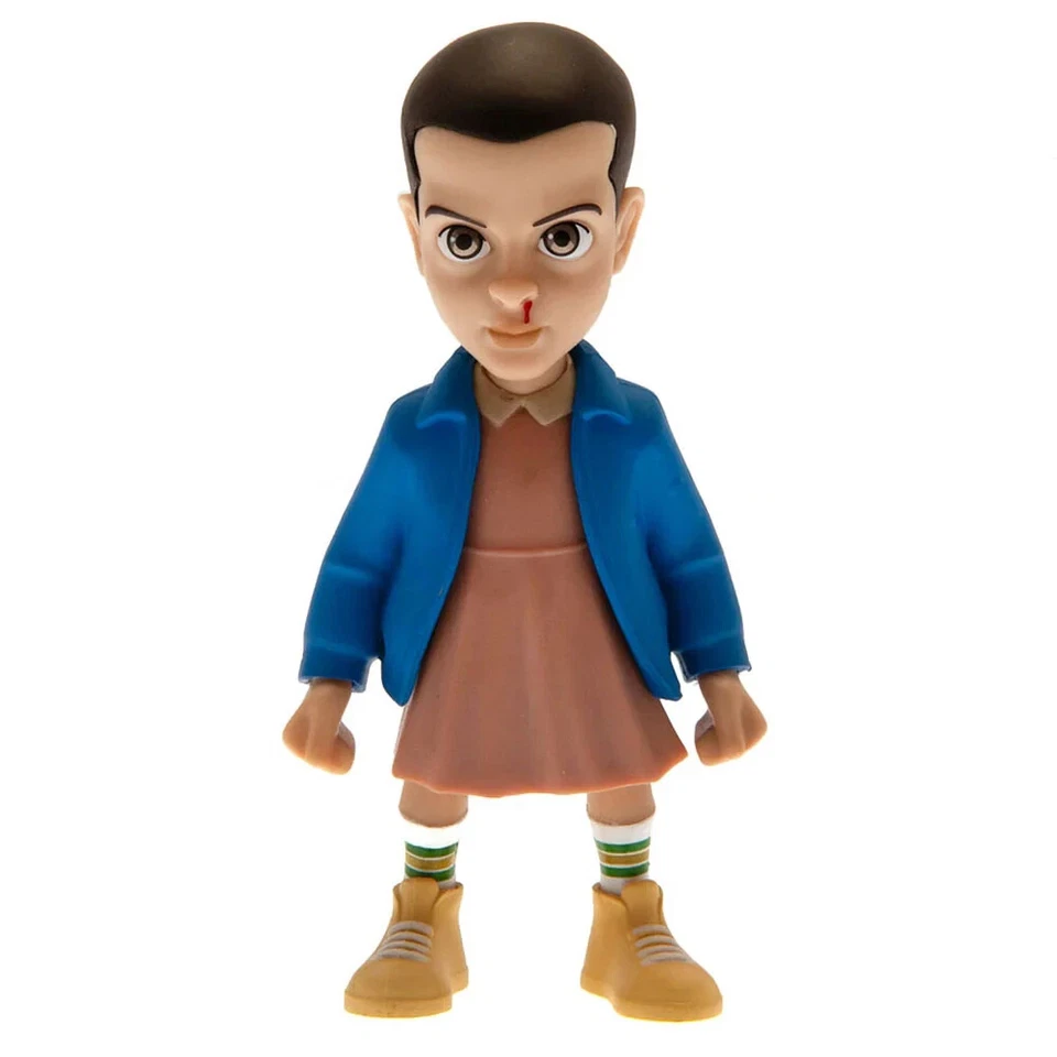 STRANGER THINGS Eleven Hopper Dustin Max MINIX Collectible 4 Figurines maclama - Immagine 2 di 4