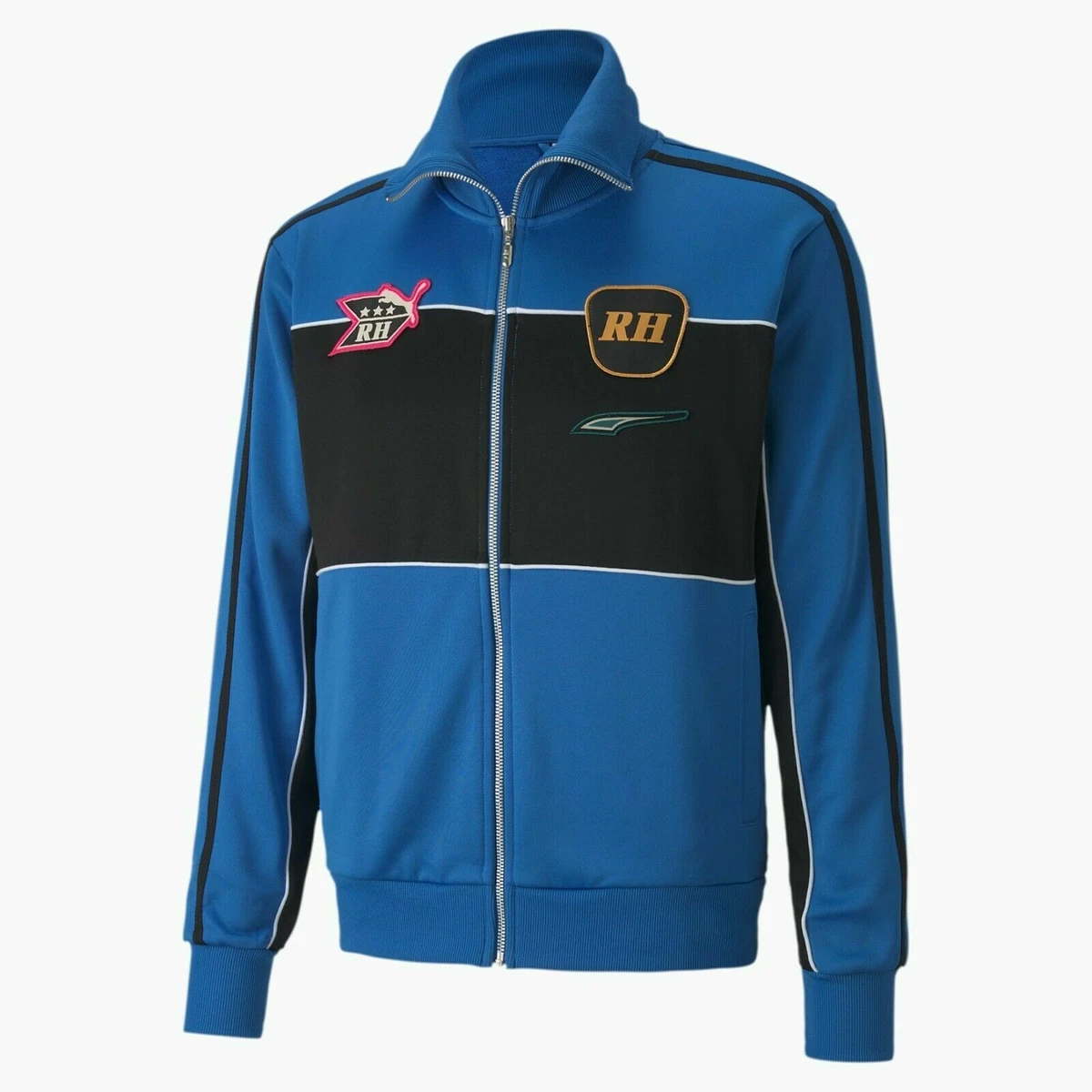 Puma x Rhude Collection Full Zip Up Blue Mens Track Jacket Sz M