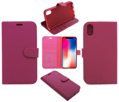 Per LG K40 Custodia Cover Telefono Portafoglio Slots Similpelle Gel Nero - Foto 3 di 3