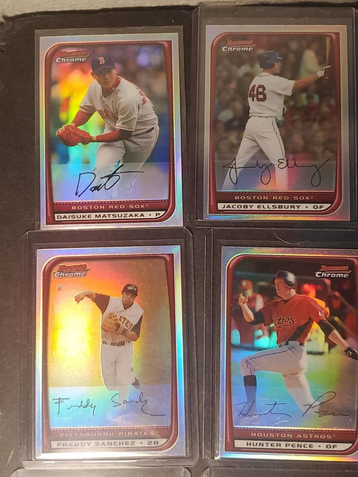 (29) 2007-2008 Bowman Chrome Refractors, Blue Refractor, X-fractors Semi-Stars - Изображение 2 из 4