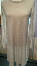 LOFT LADY'S SWEATER DRESS SMALL GRAY LONG SLEEVE NWT  B2
