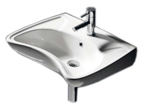 BAGNO PER UTENTI DISABILI 59X45,5CM + viti, miscelatore lavabo con - Foto 7 di 12
