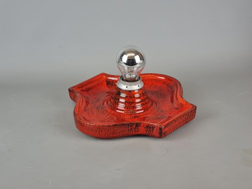 60s70s Keramik Wandlampe Lamp Hustadt Mid Century Design Vintage Space Age Lamp - Bild 2 von 7