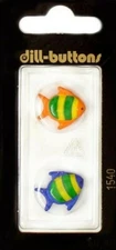 Dill Buttons ~ (1540) - 11/16" - 2 ct