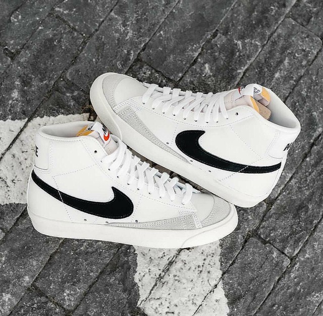 Nike Women's Blazer Mid '77 White / Black-Sail | eBay