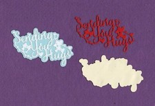 SENDING YOU HUGS with background die cuts scrapbook cards